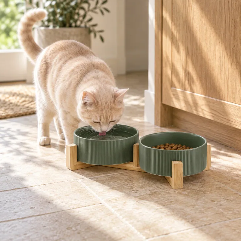 The Supper Set in a styled pet lifestyle scene