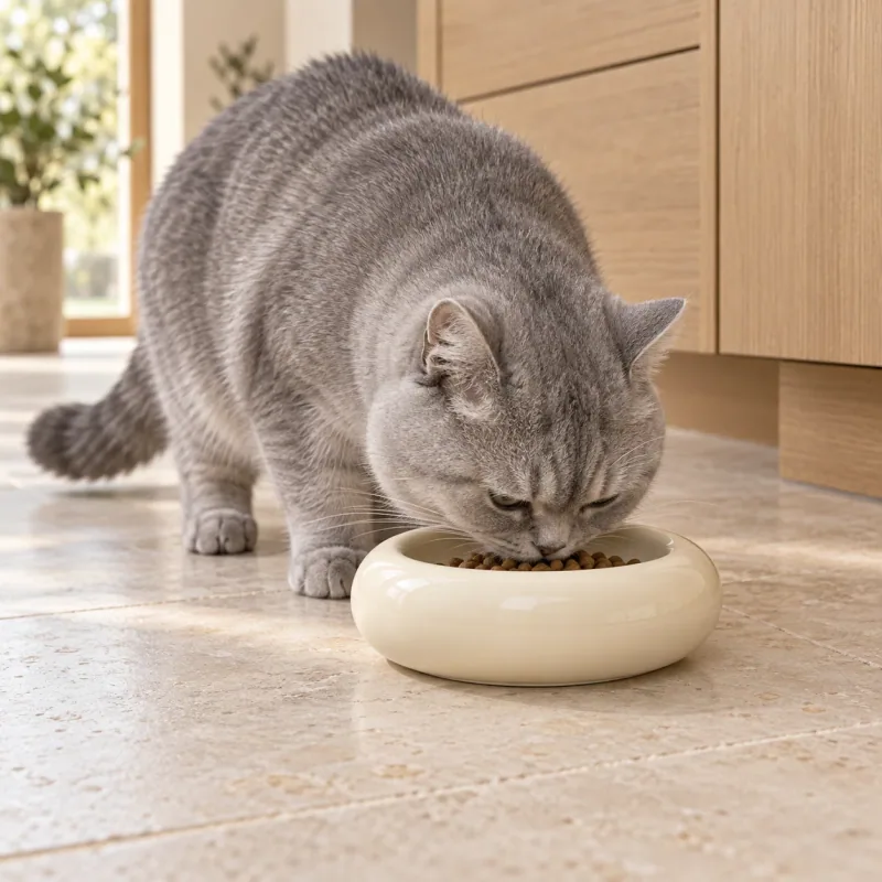 The Ring Bowl in a styled pet lifestyle scene